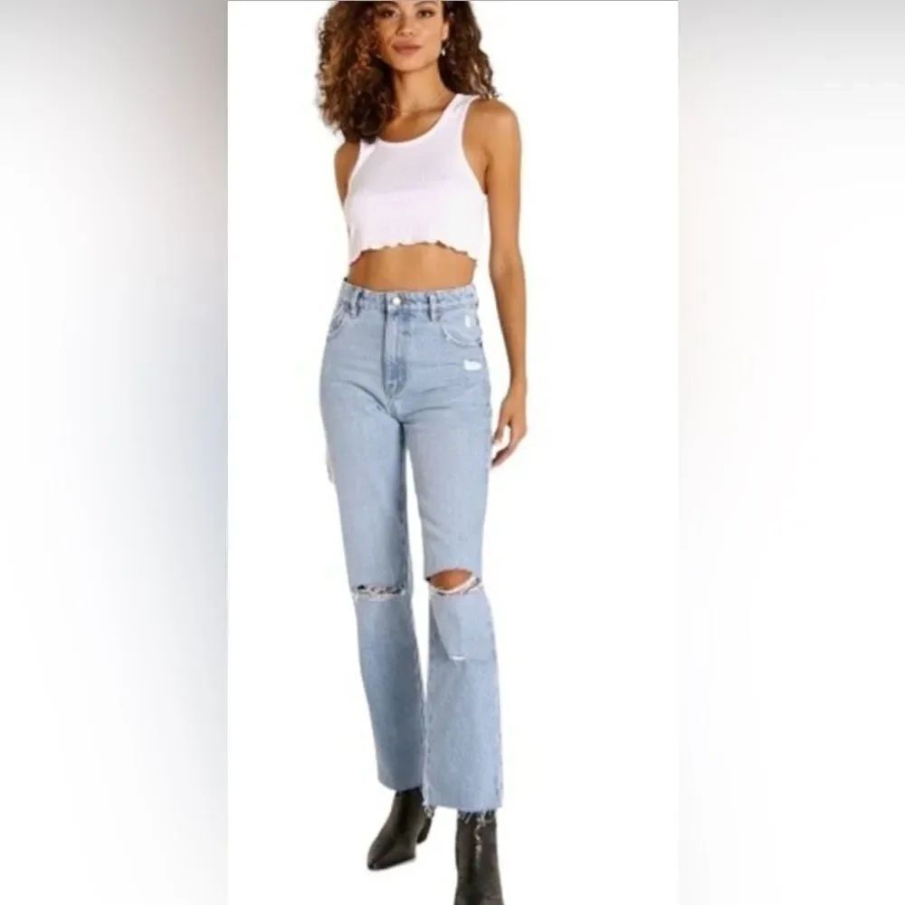 ROLLA’S Women’s High Rise Original Straight Leg Jeans Size 24 Aussie 6